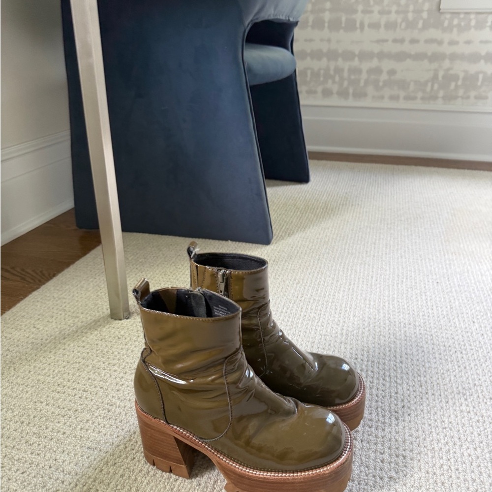 Olive Green Platform Ankle Boots Jeffrey Campbell